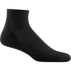 Darn Tough 1/4 UL Coolmax Run Sock Men's in Black